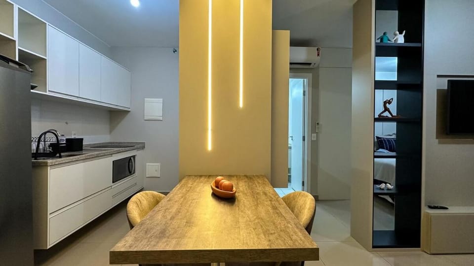 Apartamento no Hub 506 Vista para Piscina Apartment in Ribeirão Preto