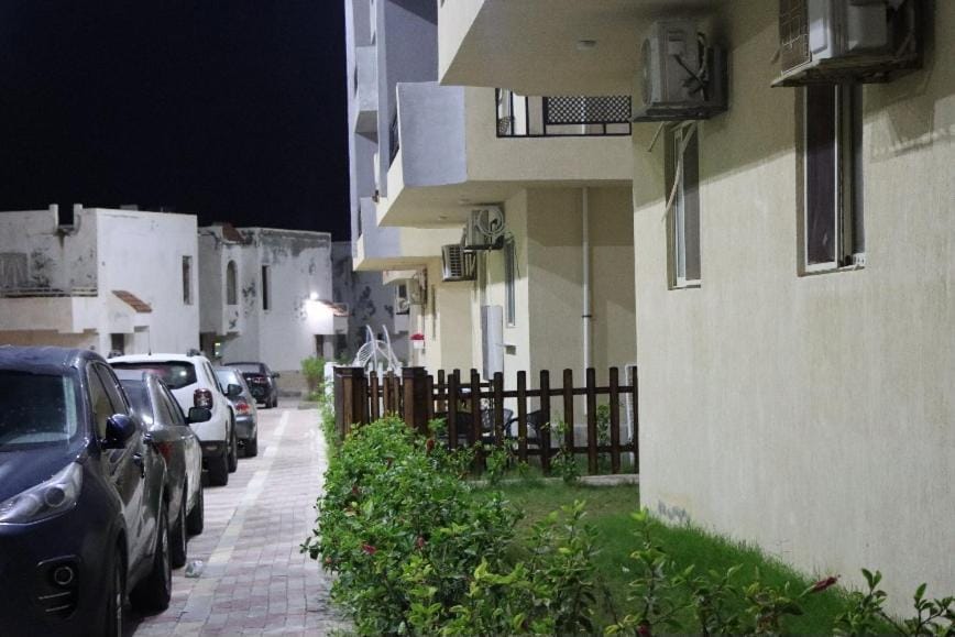 Property building, Night, Street view, Parking