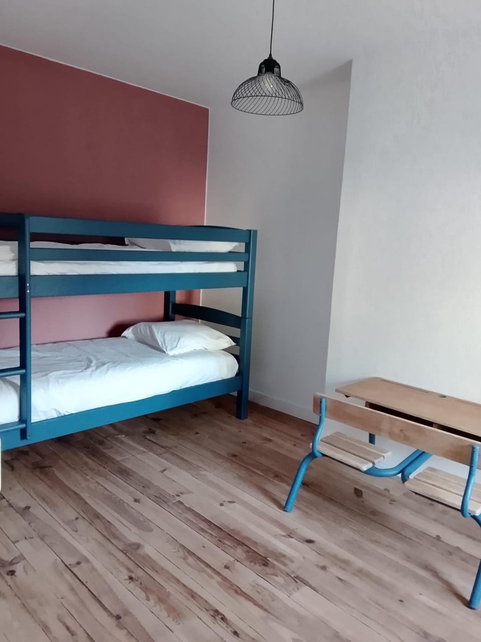 Photo of the whole room, bunk bed