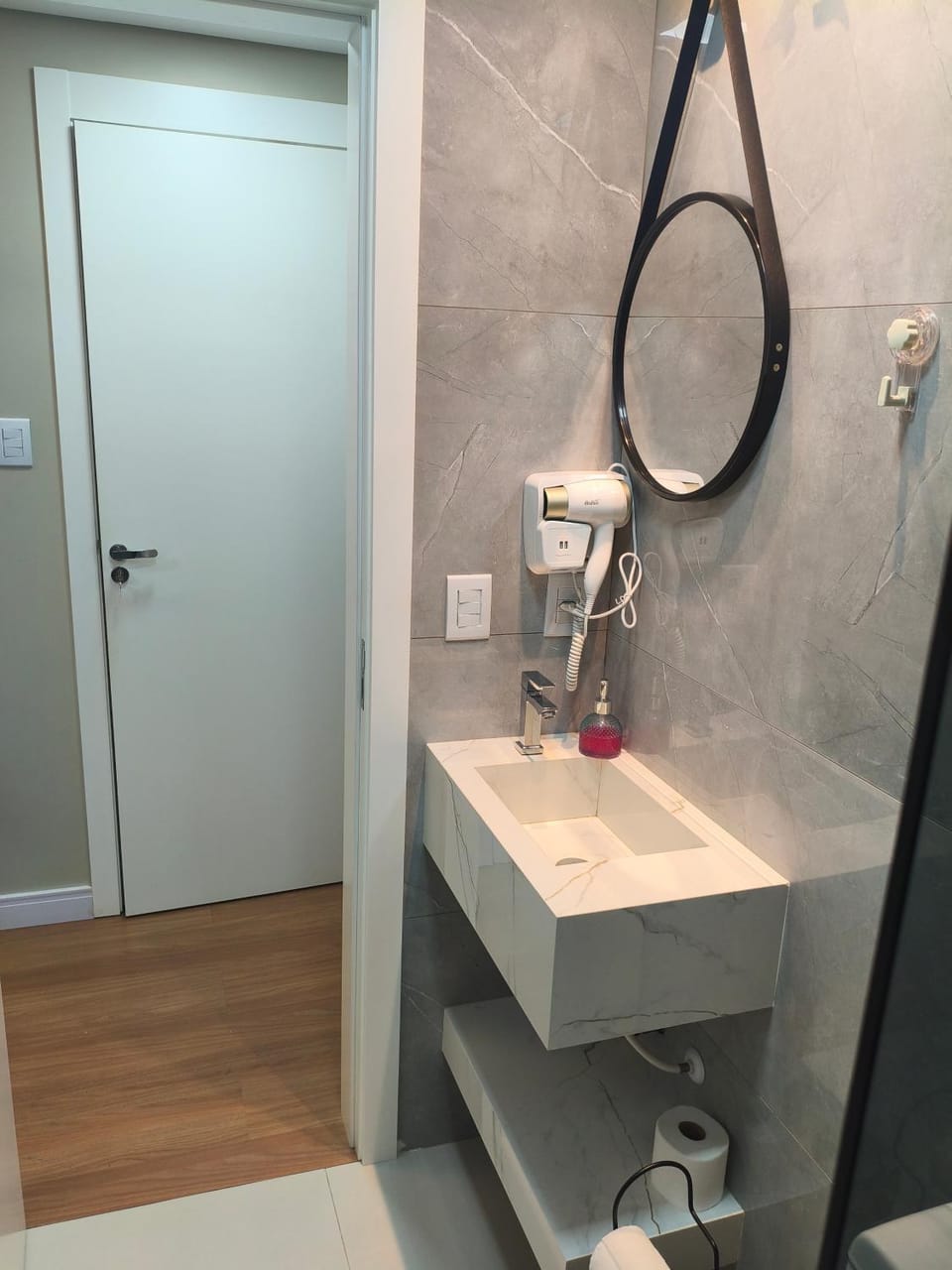 Bathroom, hair dryier