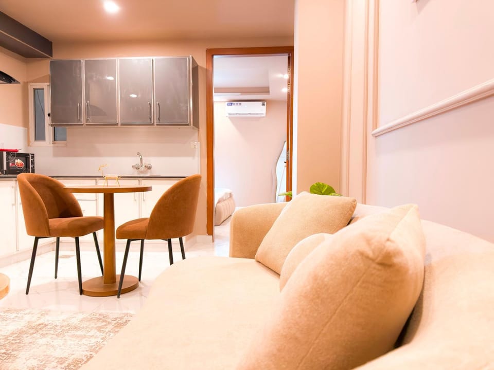 Dining area, air conditioner