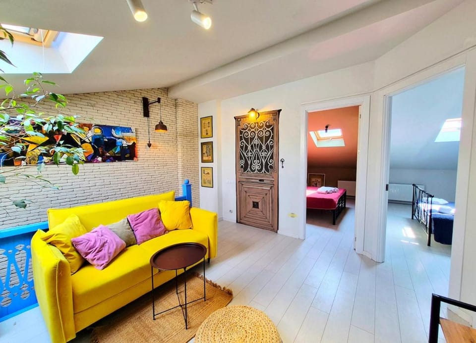 Vintage & Modern 3BR Duplex Historic Center Apartment in Tbilisi, Georgia