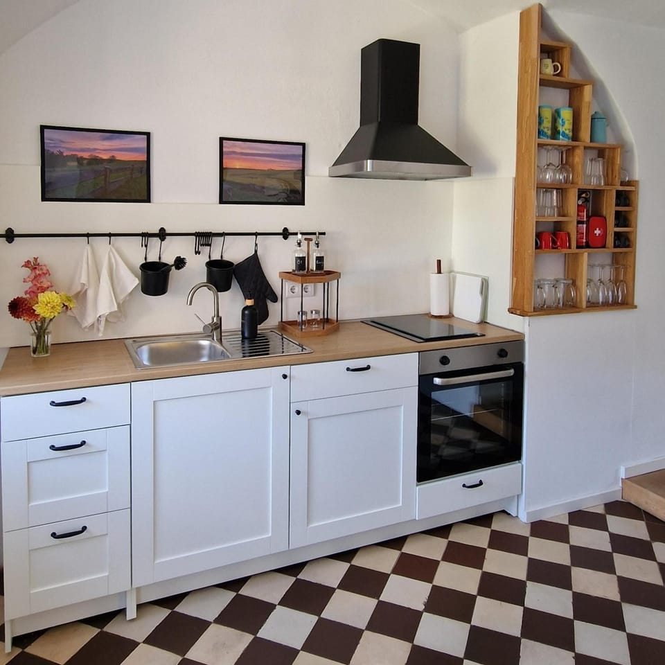 Coffee/tea facilities, Kitchen or kitchenette, stove