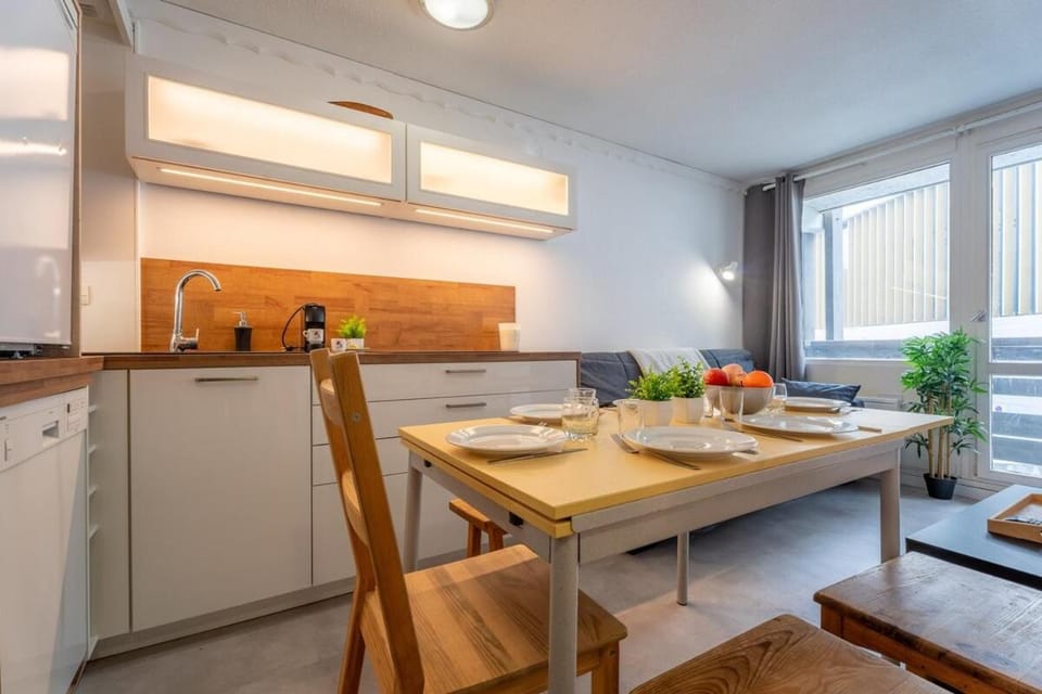 Spacious Slope front Ski-In and ski Out Apartment in Les Allues