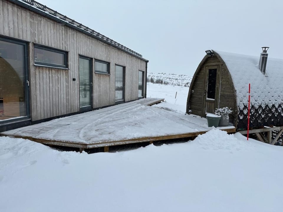 Property building, Winter, Sauna