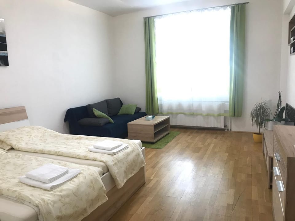 Bed, TV and multimedia, Living room, Seating area