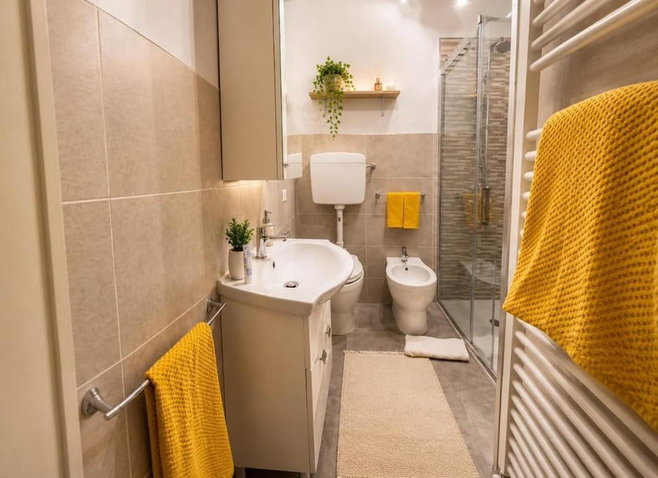 Shower, Toilet, Bathroom, towels