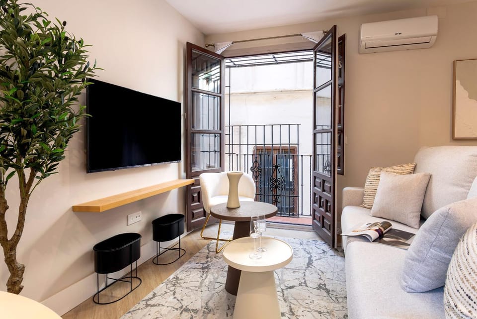 TV and multimedia, Living room, Seating area, air conditioner