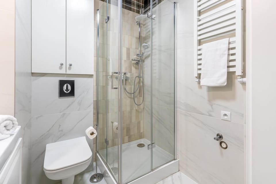 Shower, Toilet, Bathroom, towels