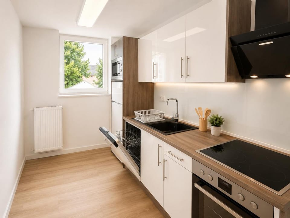 Nice Flats Premium 5 Schlafzimmer 10 Bett Apartment, Smart TV, Schreibtisch Apartment in Hamm