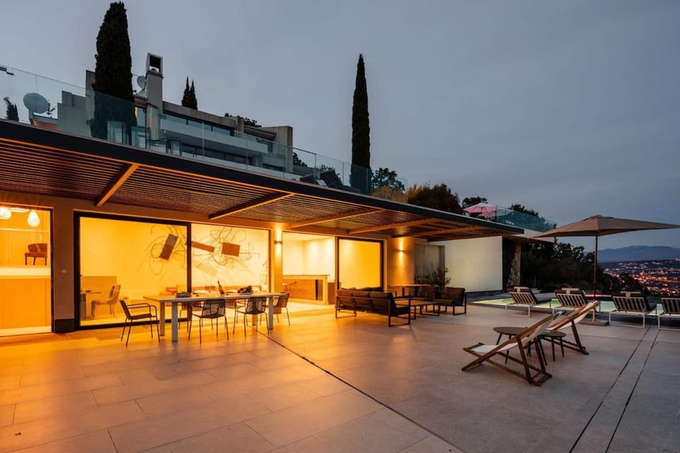 Spectacular View Private Pool Villa House in Opatija