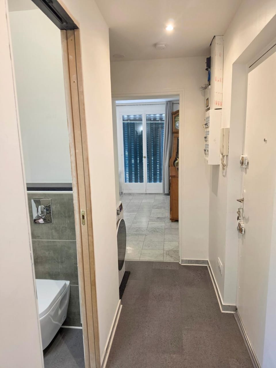 Bathroom, Living room