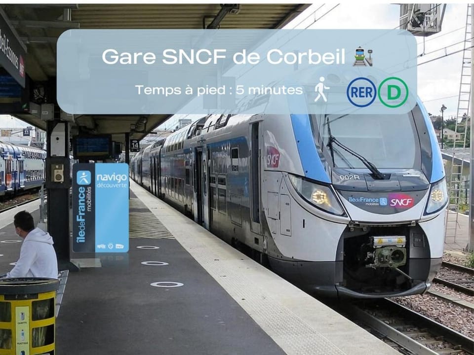 Cocon Lumineux - Proche Gare RER D, Centre-Ville, Aéroport Orly Apartment in Corbeil-Essonnes