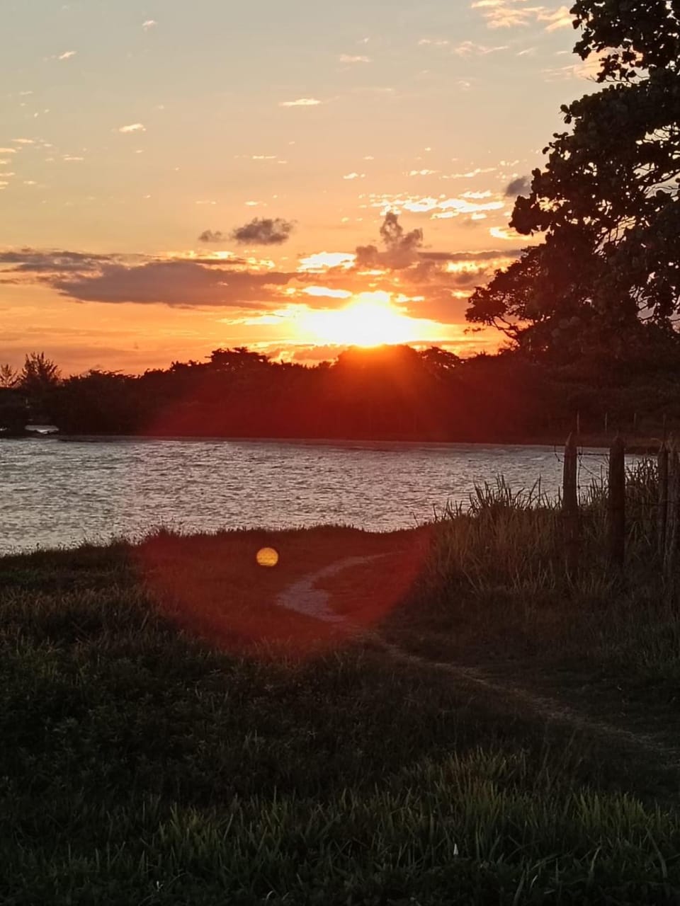 Natural landscape, Lake view, Sunset
