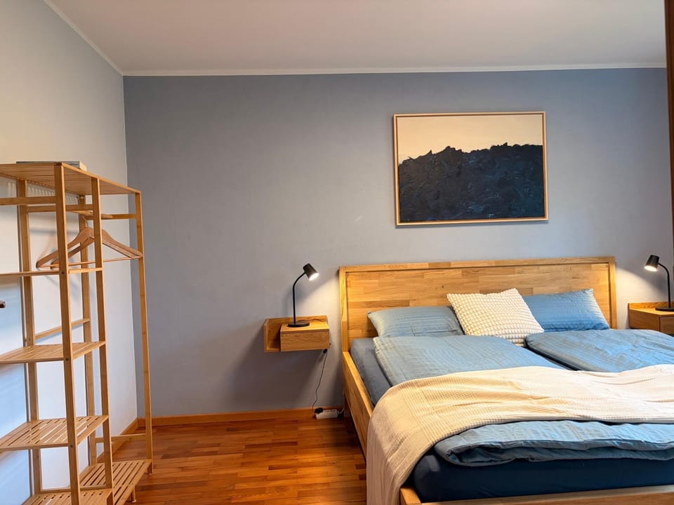 Property building, Living room, Bedroom