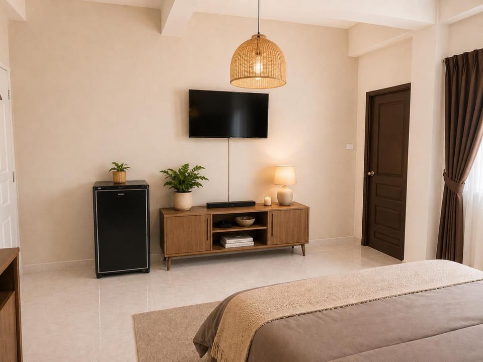 Communal lounge/ TV room, Bed, TV and multimedia, Living room, Photo of the whole room, Seating area, Evening entertainment, Bedroom
