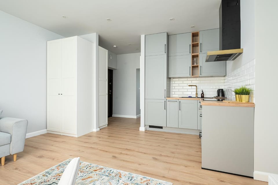 Kitchen or kitchenette, wardrobe