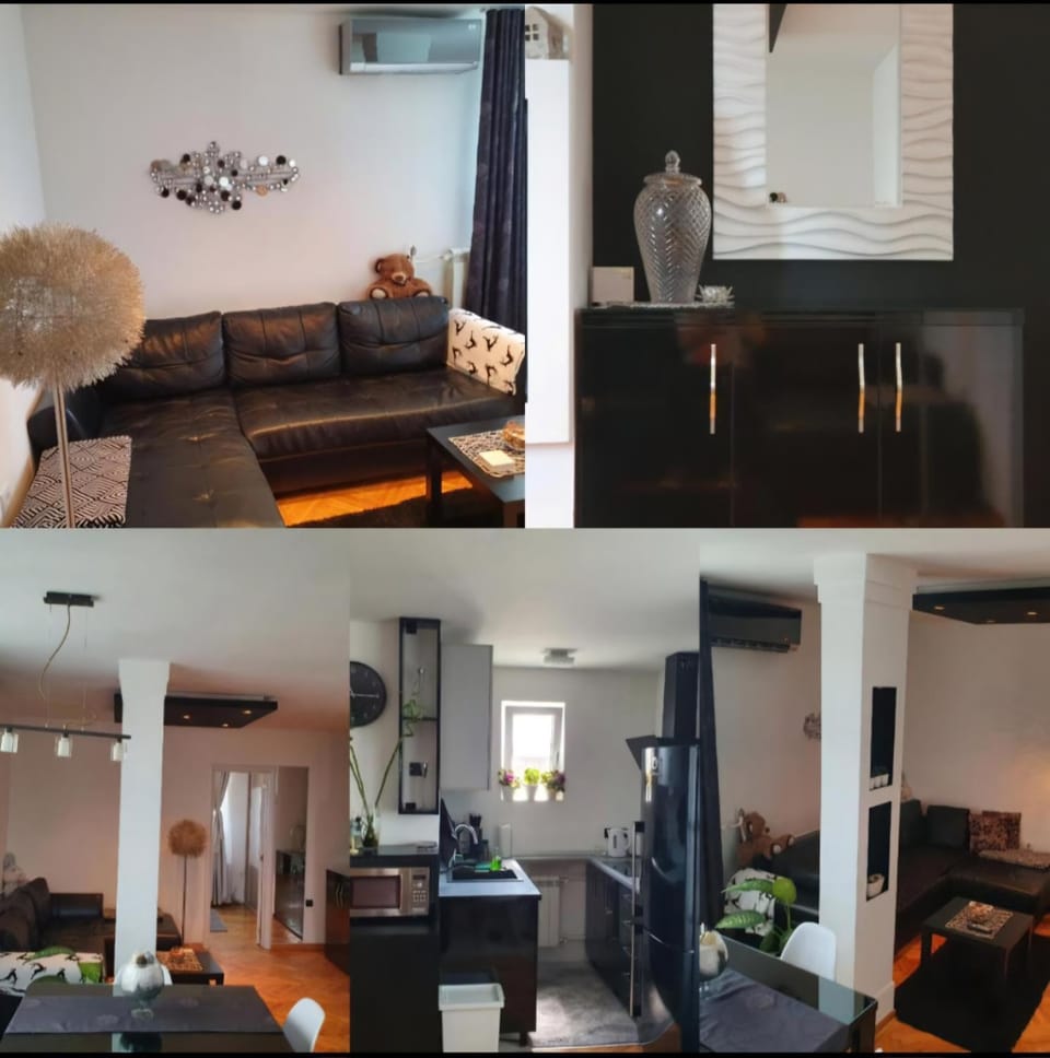 Kitchen or kitchenette, Living room, Seating area