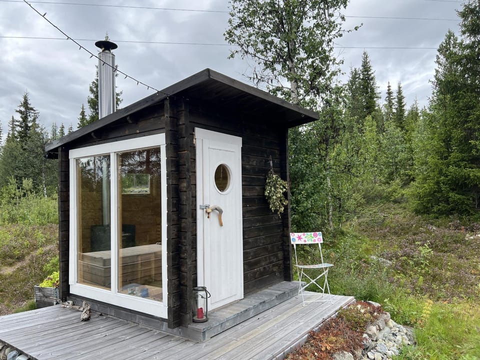 Spring, Day, Natural landscape, Garden, Sauna