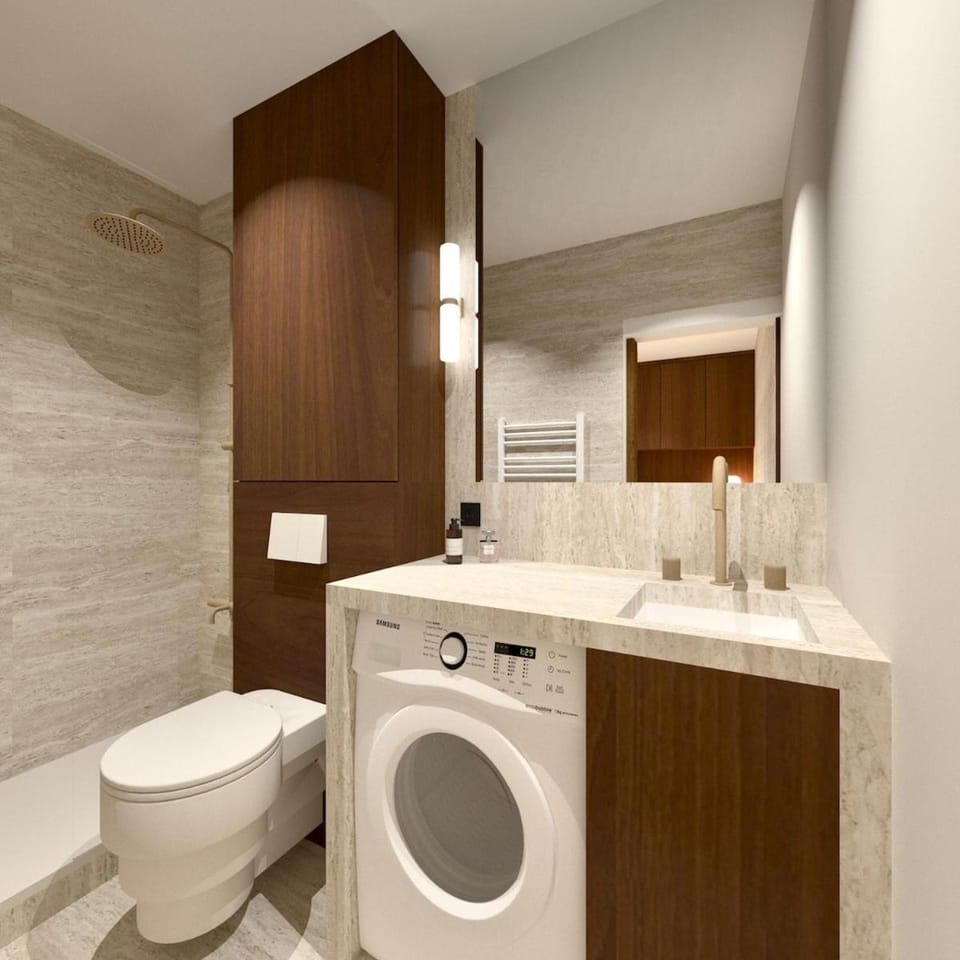 Toilet, Bathroom, washing machine
