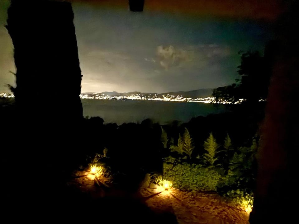 Night, Natural landscape, Lake view