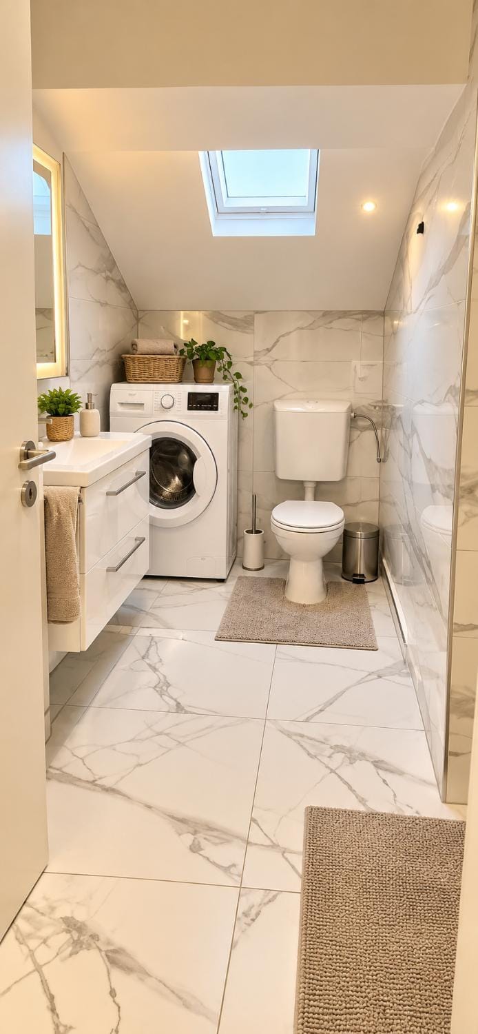 Toilet, Bathroom, washing machine