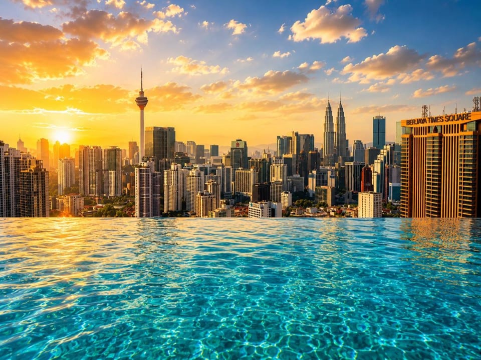 Nearby landmark, Day, City view, Pool view, Swimming pool, Sunrise, Sunset