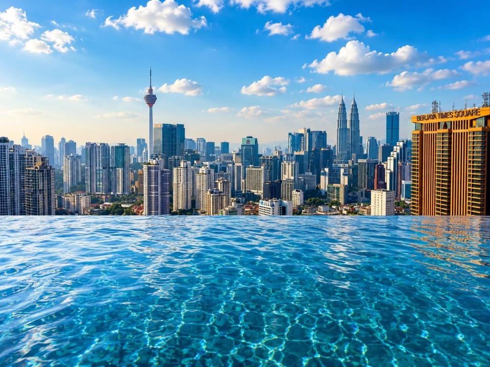 Nearby landmark, Day, City view, Pool view, Swimming pool