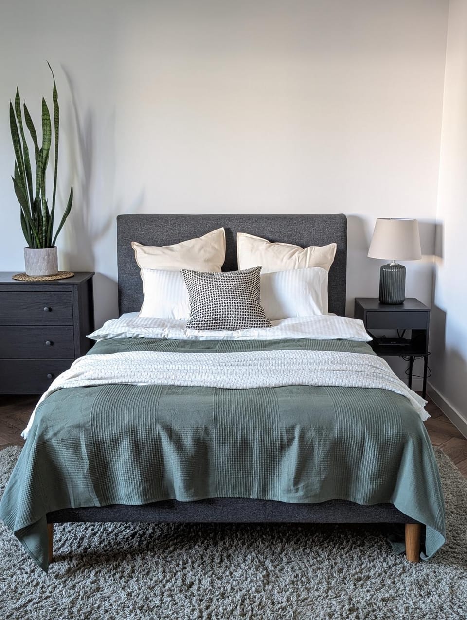 Bed, Living room, Photo of the whole room, Seating area, Bedroom