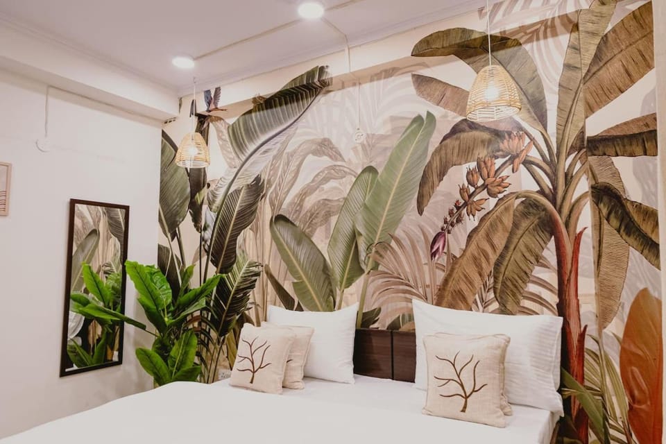 Bohemian 3BHK Oasis near Dhan Mill Apartment in New Delhi