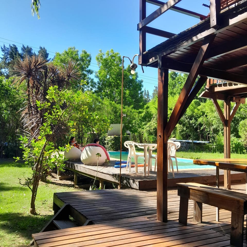 Patio, Spring, Day, Natural landscape, Garden, Pool view, Swimming pool, sunbed