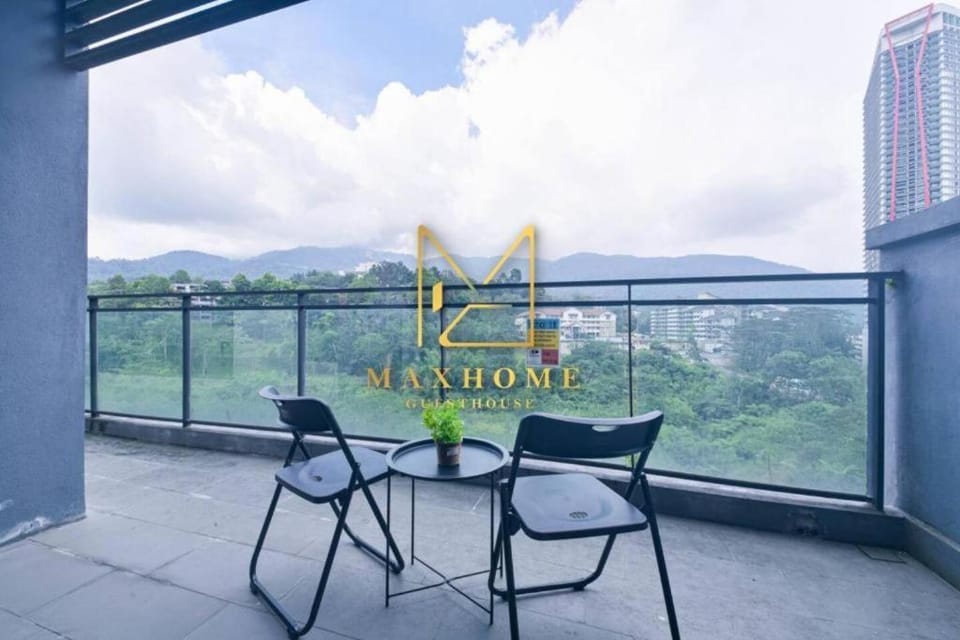 Patio, Day, View (from property/room), Text overlay, Mountain view