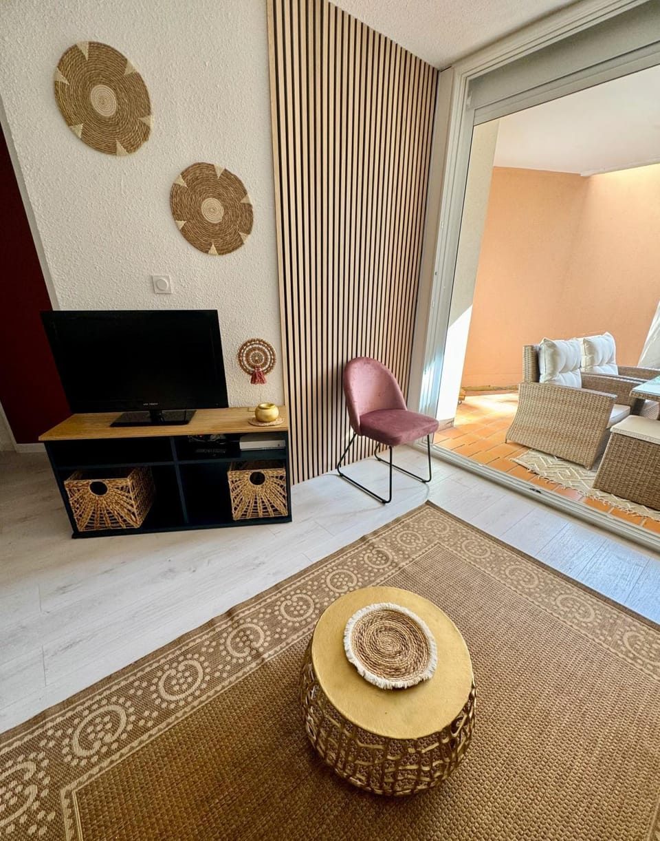 Charmant T2 proche port ! Terrasse plancha wifi ! Apartment in Agde
