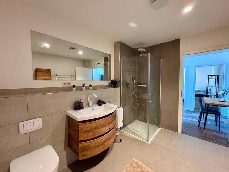 Shower, Toilet, Bathroom, towels