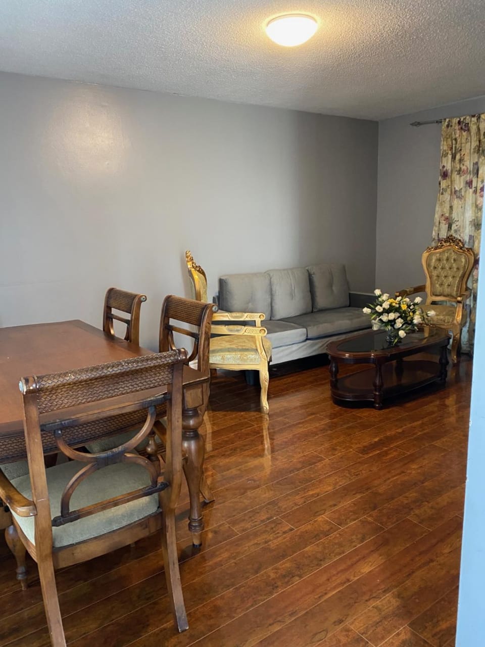 Living room, Seating area, Dining area