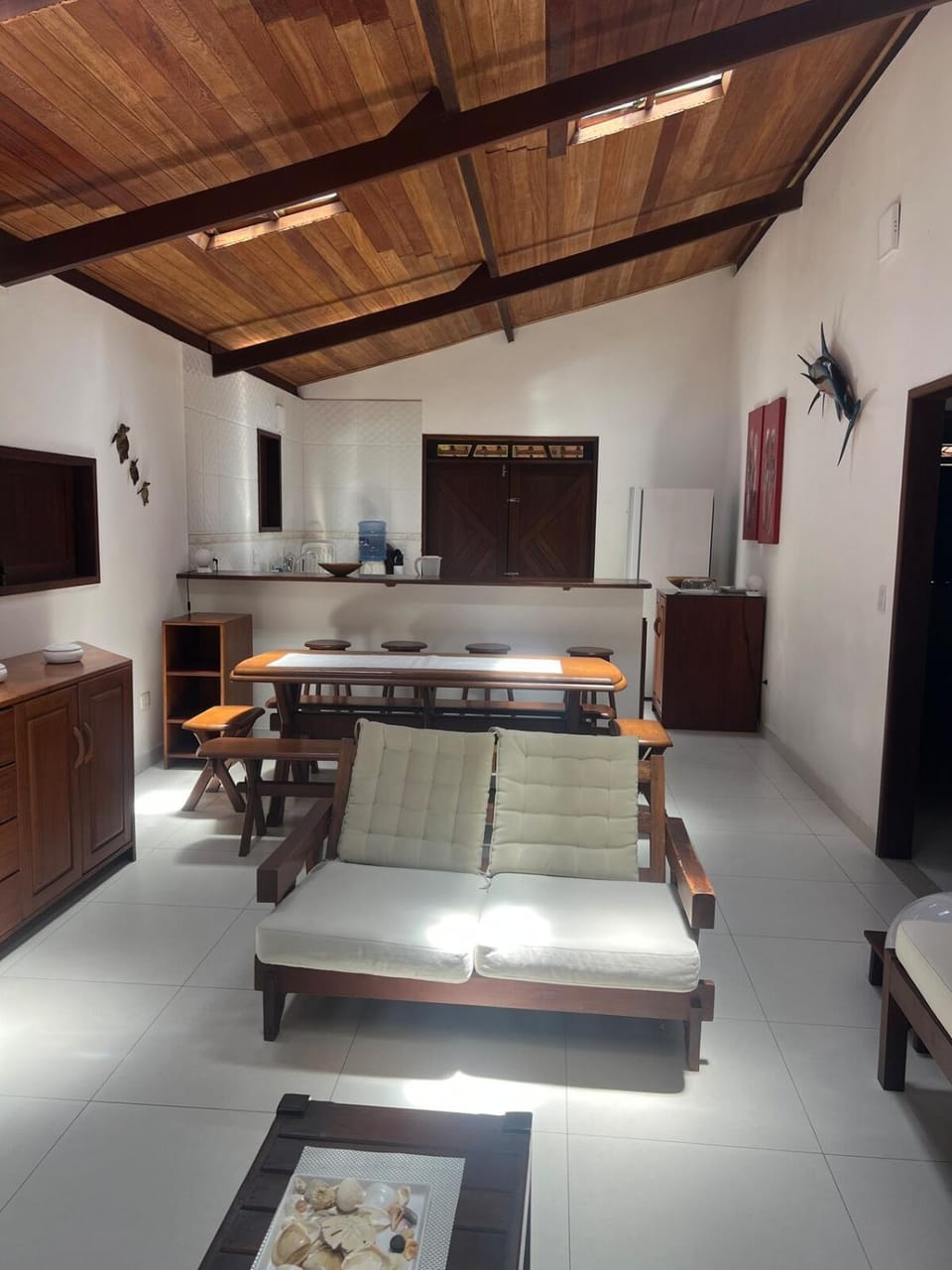 Kitchen or kitchenette, Living room, Dining area