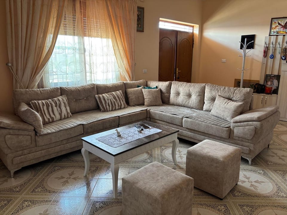 Living room, Seating area, Quiet street view