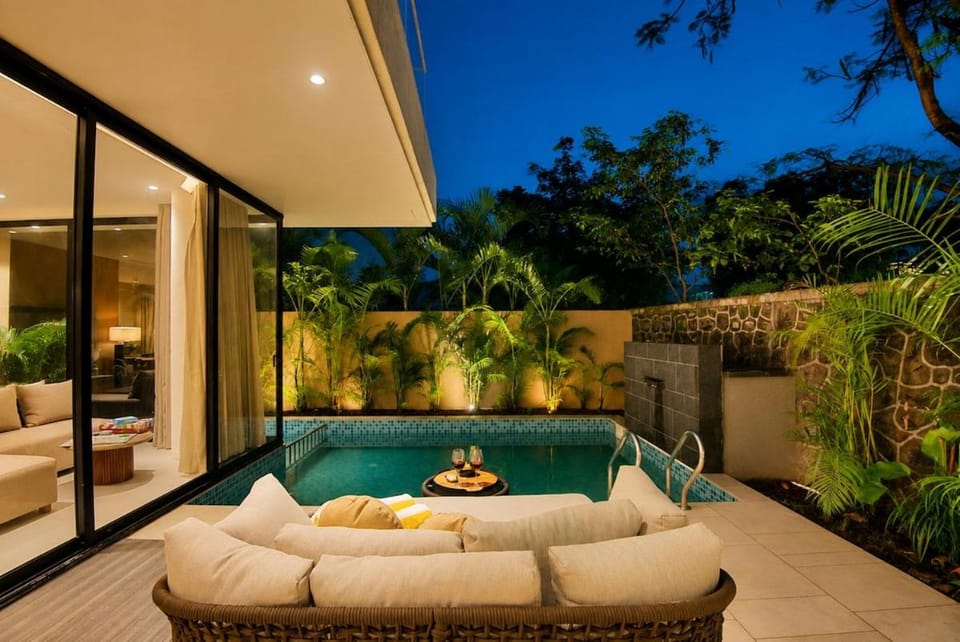 ELIVAAS Signature Sakura Villa Japanese-Themed 4-BHK Villa with Private Pool, Open Terrace, Garden & Mountain-View Balcony Villa in Lonavla