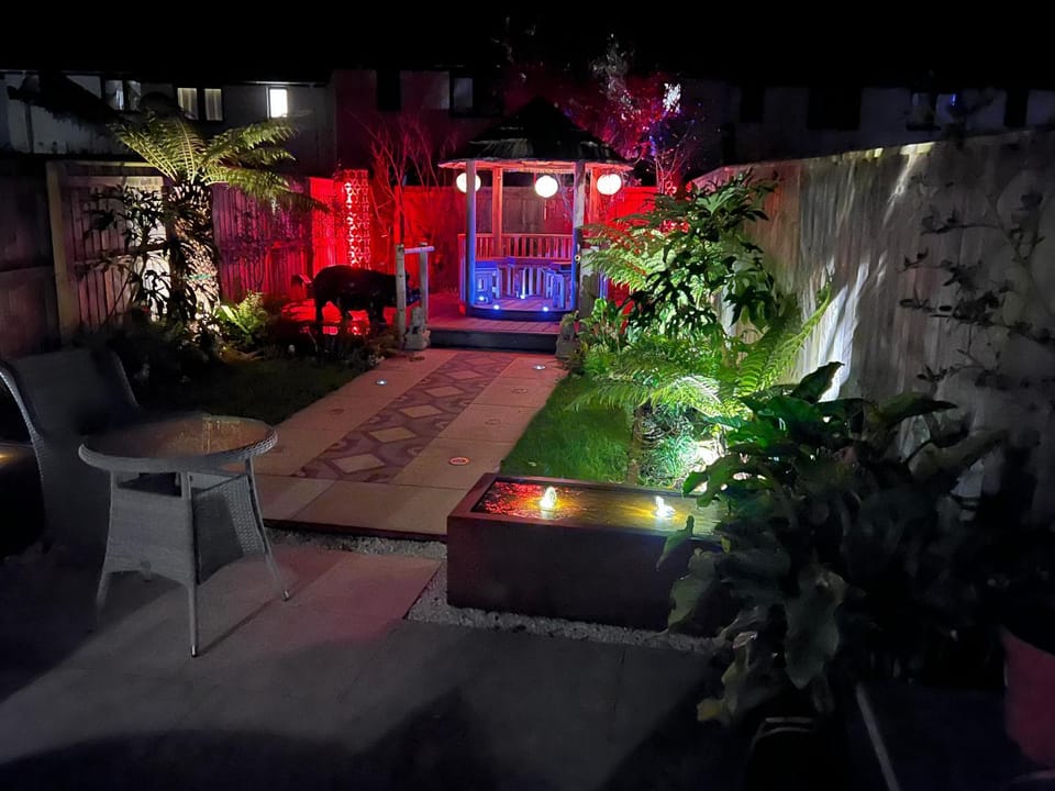 The garden spa at number 15 Bed and Breakfast in Exmouth