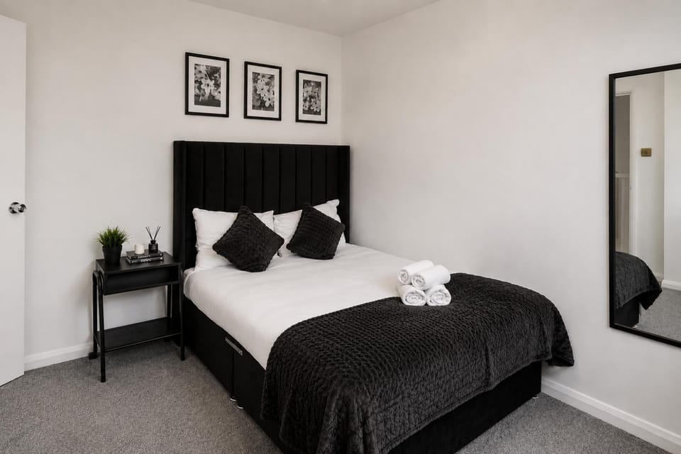 Bed, Other, Seating area, Bedroom, Garden view, furniture, hair dryier, heating, internet, storage, wardrobe