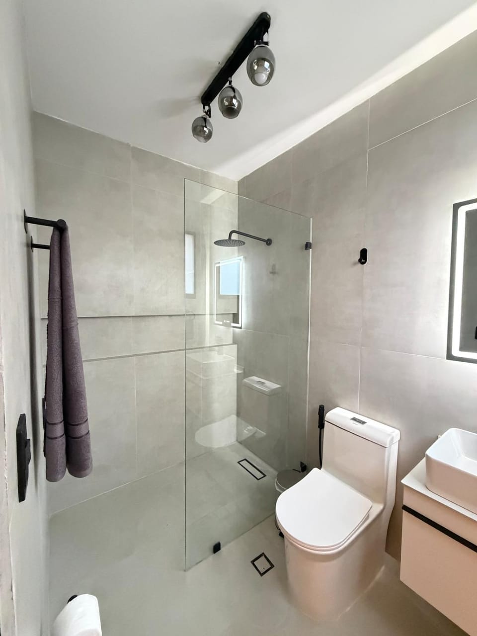 Shower, Toilet, Bathroom, bidet, towels