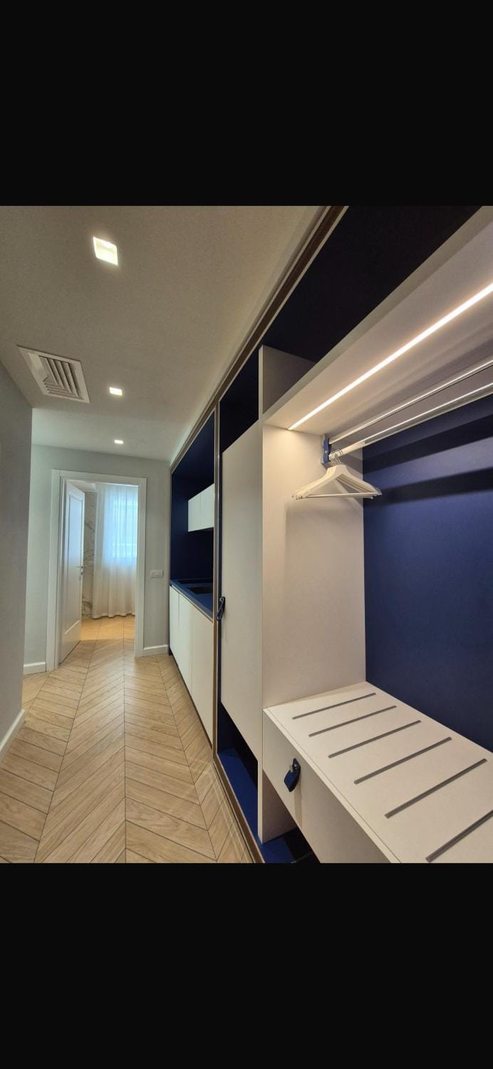 Kitchen or kitchenette, wardrobe
