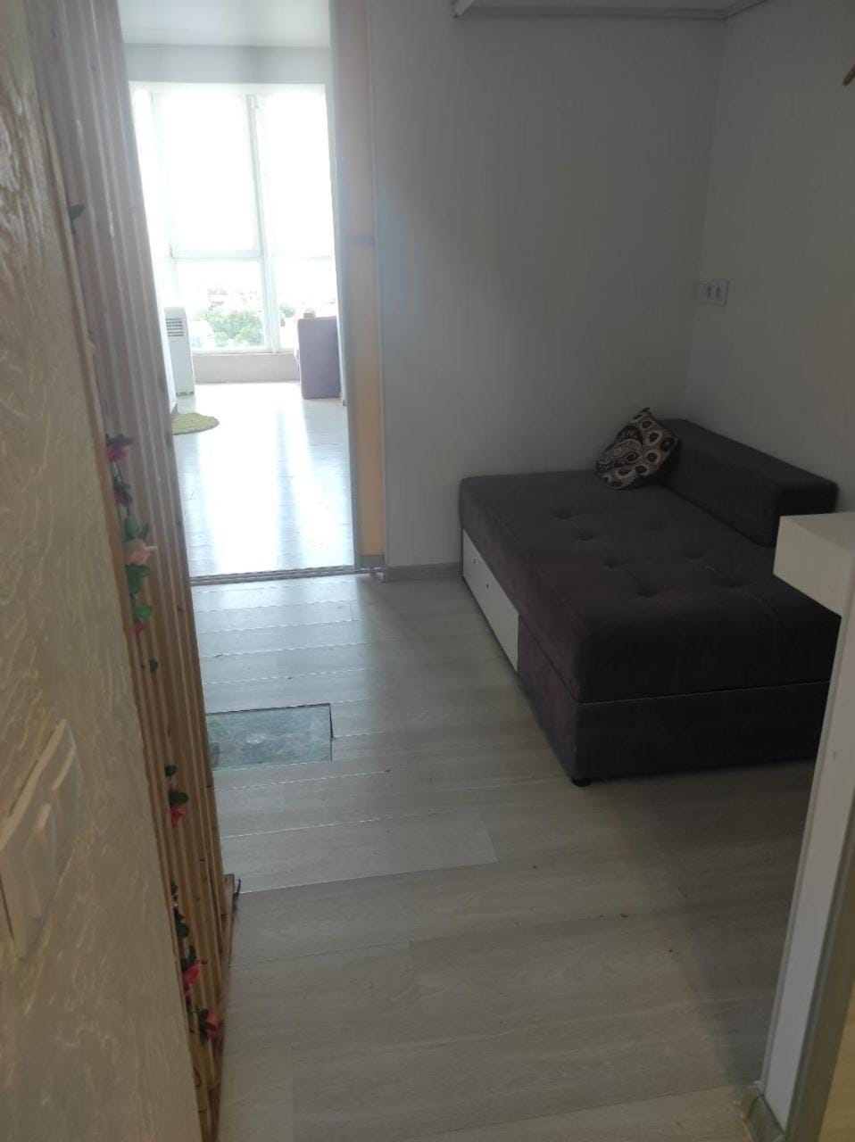 Living room, cot