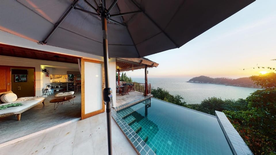 Swimming pool, Sunset