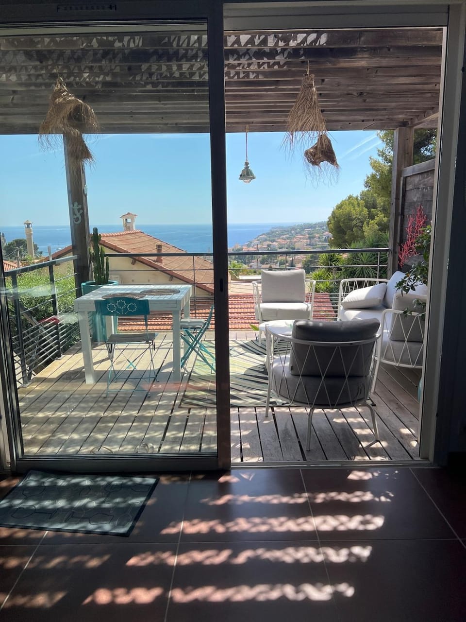 Patio, Day, Natural landscape, View (from property/room), Balcony/Terrace, Living room, Dining area, Sea view