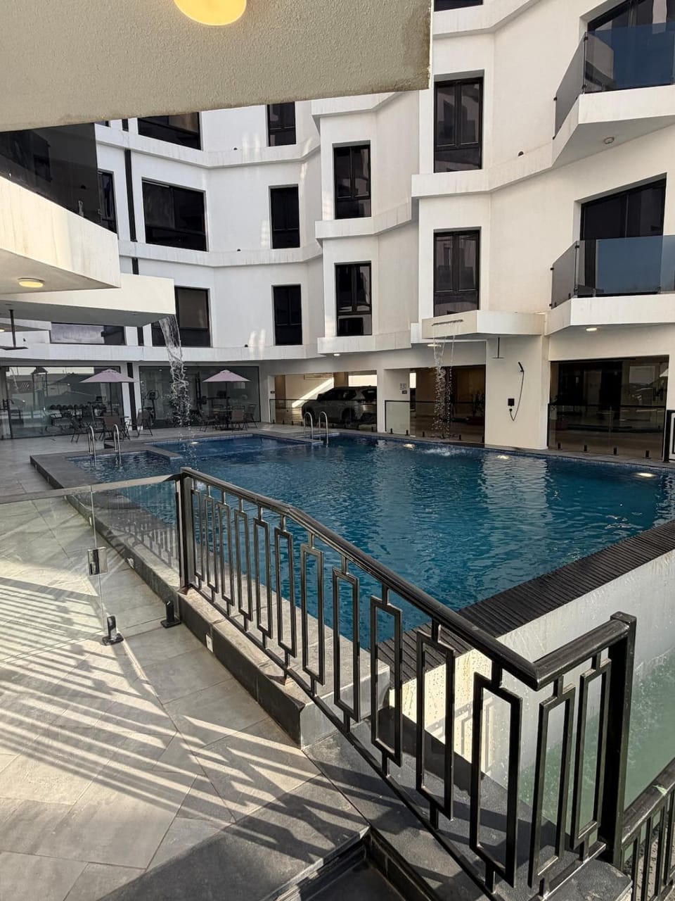Property building, Pool view, Swimming pool