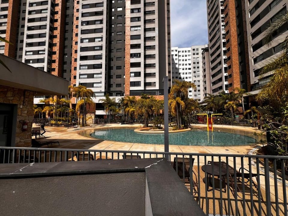 Luxury resort apartment with pool view in resort São Paulo Resort Apartment in Sao Paulo City