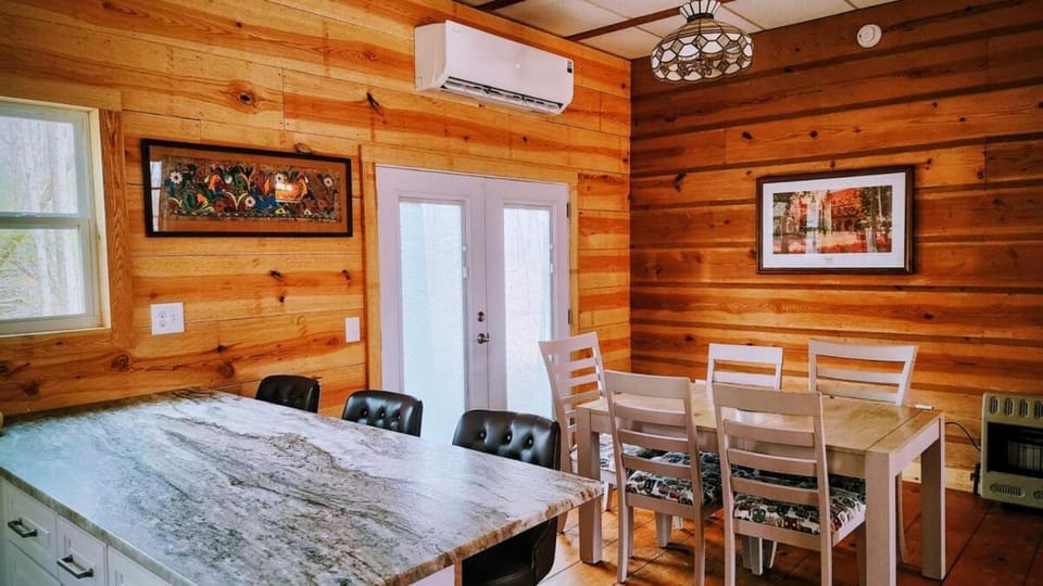 Dining area, air conditioner