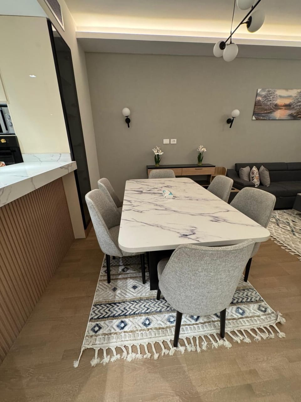 غرفة وصاله في أبراج أيون مول العرب الشيخ زايد Apartment in Egypt