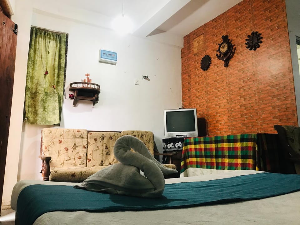 Communal lounge/ TV room, Bed, Living room, Photo of the whole room, Seating area, Bedroom
